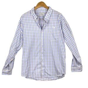 McILHenny Dry Goods Pastel Pink Blue Long Sleeve Button Down Shirt Size XXL